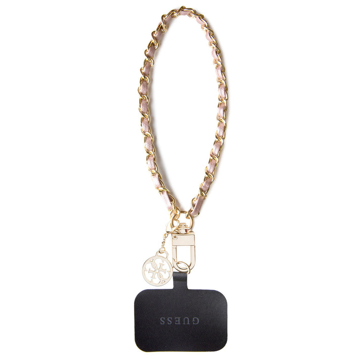 Guess Universal Wrist Chain - Tether Patch - 4G Charm - Roze-Telefoonkoord-Ilumina Benelux