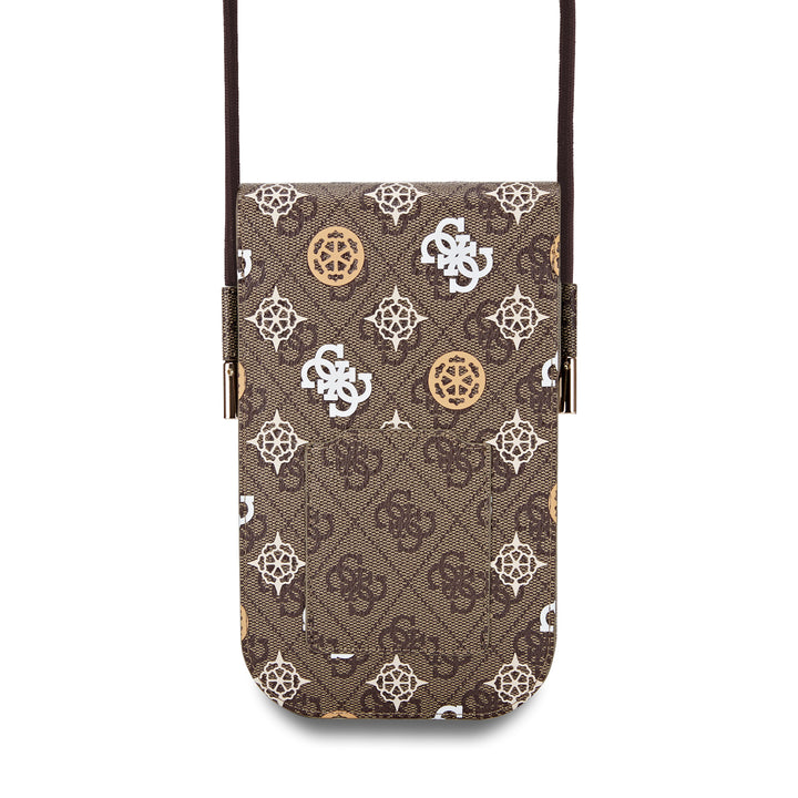 Guess Wallet tas Multicolor print on 4G - Bruin-Hoesjes-Ilumina Benelux