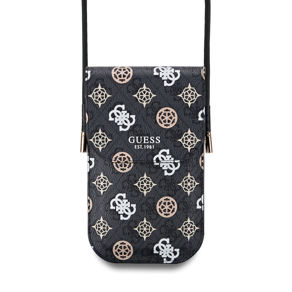 Guess Wallet tas Multicolor print on 4G - Zwart-Hoesjes-Ilumina Benelux