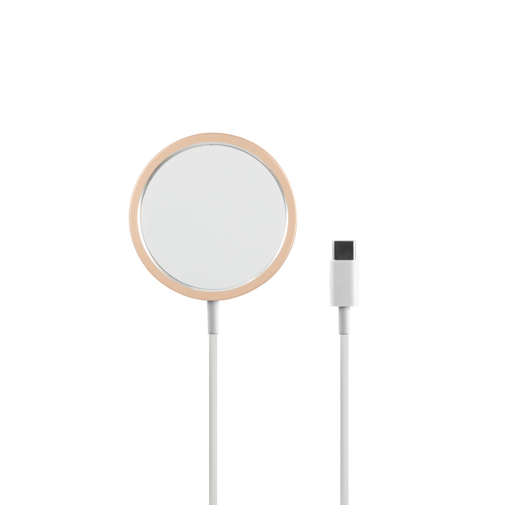 Guess Wireless Charger - Magsafe compatible - 15W - Goud-Oplader-Ilumina Benelux