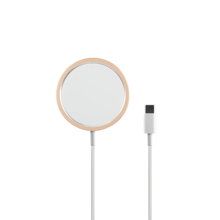 Guess Wireless Charger - Magsafe compatible - 15W - Goud-Oplader-Ilumina Benelux
