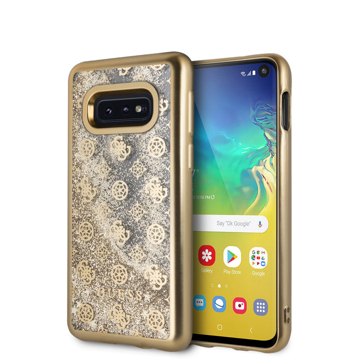 Guess back cover voor Samsung Galaxy S10e - Goud-Hoesjes-Ilumina Benelux