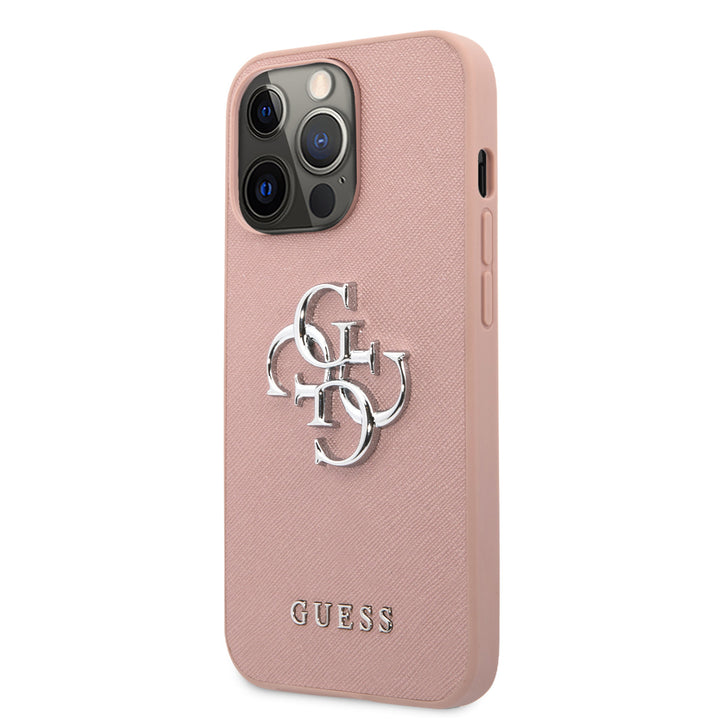 Guess iPhone 13 Pro Hardcase Backcover - Big 4G Logo - Roze-Hoesjes-Ilumina Benelux