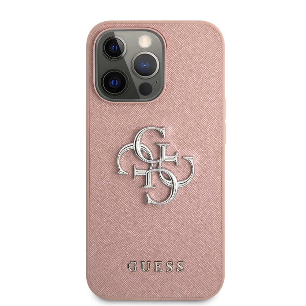 Guess iPhone 13 Pro Hardcase Backcover - Big 4G Logo - Roze-Hoesjes-Ilumina Benelux