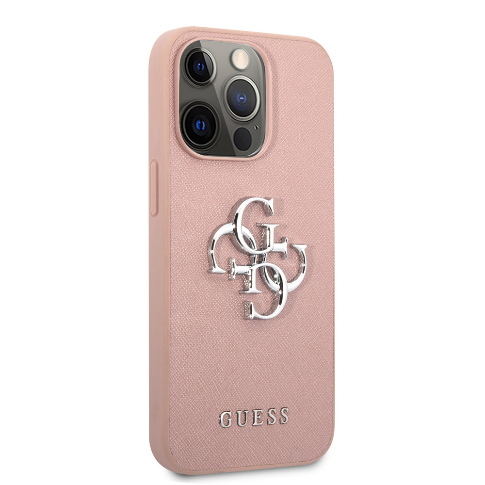 Guess iPhone 13 Pro Hardcase Backcover - Big 4G Logo - Roze-Hoesjes-Ilumina Benelux