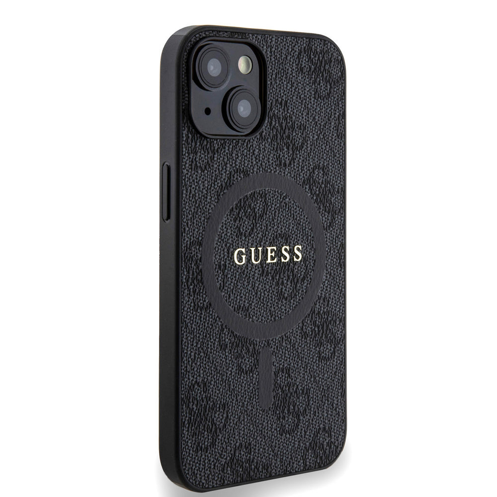 Guess iPhone 14 Backcover hoesje - MagSafe - 4G Classic Logo - Zwart-Hoesjes-Ilumina Benelux