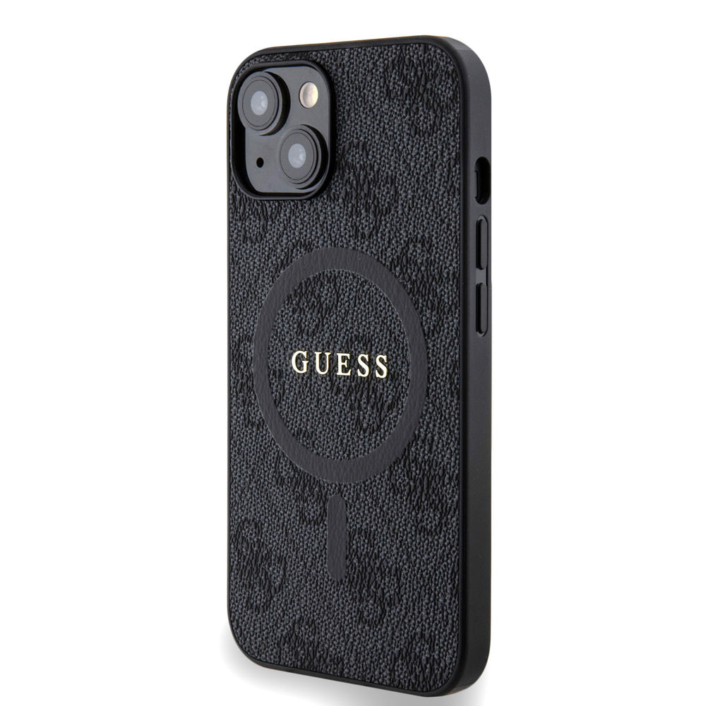 Guess iPhone 14 Backcover hoesje - MagSafe - 4G Classic Logo - Zwart-Hoesjes-Ilumina Benelux