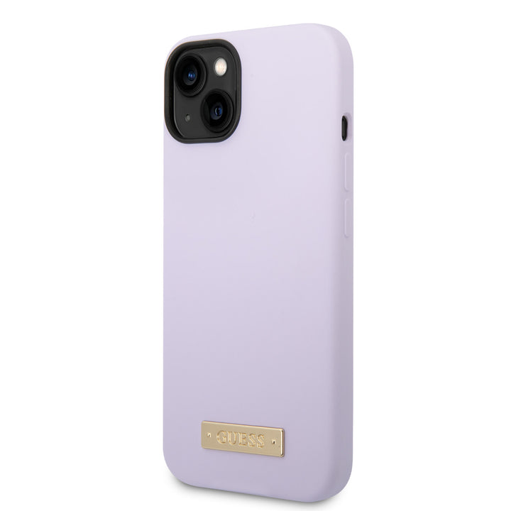 Guess iPhone 14 Plus en iPhone 15 Plus Backcover hoesje- Paars-Hoesjes-Ilumina Benelux