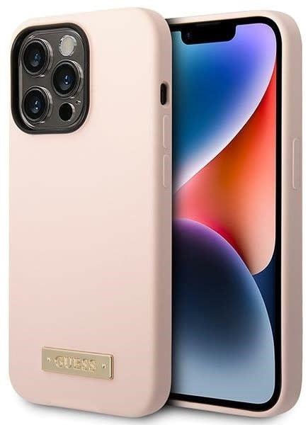 Guess iPhone 14 Pro Backcover hoesje - Roze-Hoesjes-Ilumina Benelux