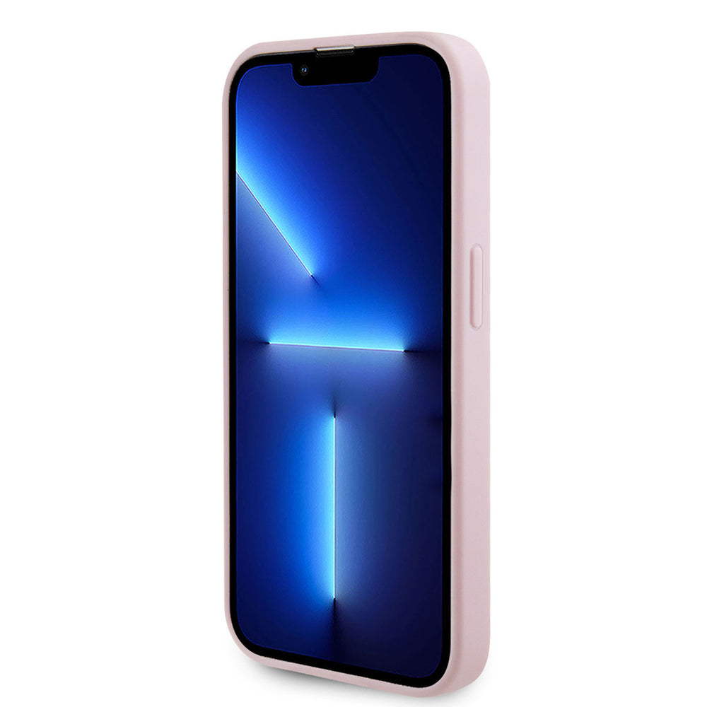 Guess iPhone 14 Pro Hardcase Backcover Saffiano - Roze-Hoesjes-Ilumina Benelux