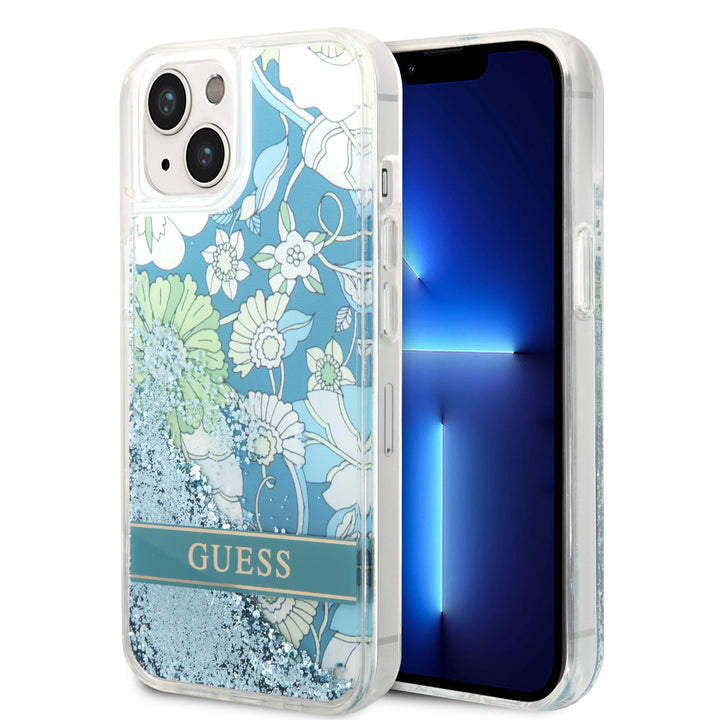 Guess iPhone 14 en iPhone 13 Backcover hoesje - Groen-Hoesjes-Ilumina Benelux