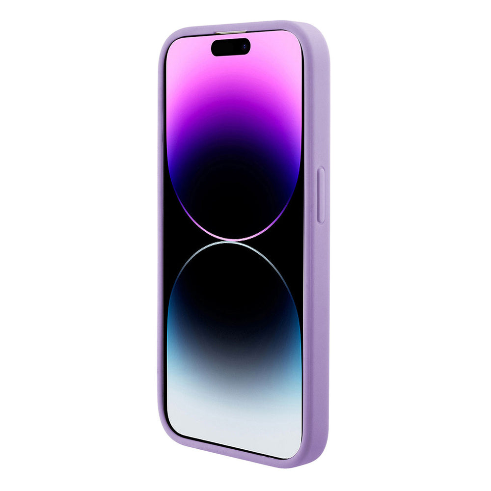 Guess iPhone 15 & 14 Plus Hardcase Backcover Saffiano - Paars-Hoesjes-Ilumina Benelux