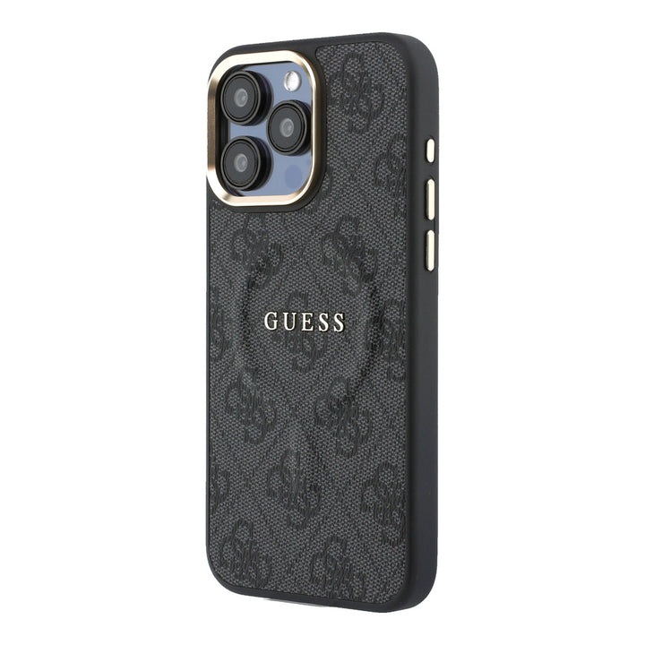 Guess iPhone 15 Pro Max Backcover hoesje - MagSafe 4G With Classic Logo - Zwart-Hoesjes-Ilumina Benelux