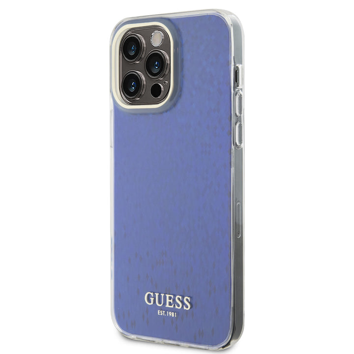 Guess iPhone 15 Pro Max Hardcase hoesje - Faceted Mirror - Disco Paars-Hoesjes-Ilumina Benelux