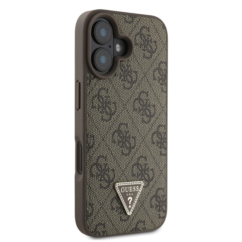 Guess iPhone 16 Backcover hoesje Magsafe IML crossbody cord - Bruin-Hoesjes-Ilumina Benelux