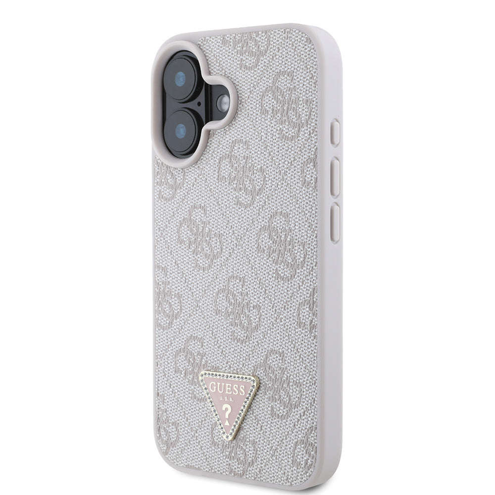 Guess iPhone 16 Backcover hoesje Magsafe IML crossbody cord - Roze-Hoesjes-Ilumina Benelux