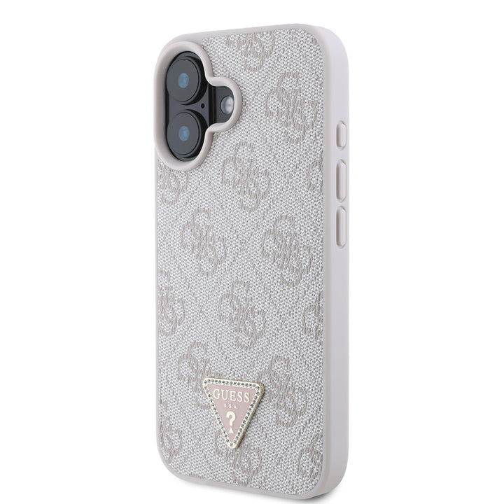 Guess iPhone 16 Backcover hoesje Magsafe IML crossbody cord - Roze-Hoesjes-Ilumina Benelux