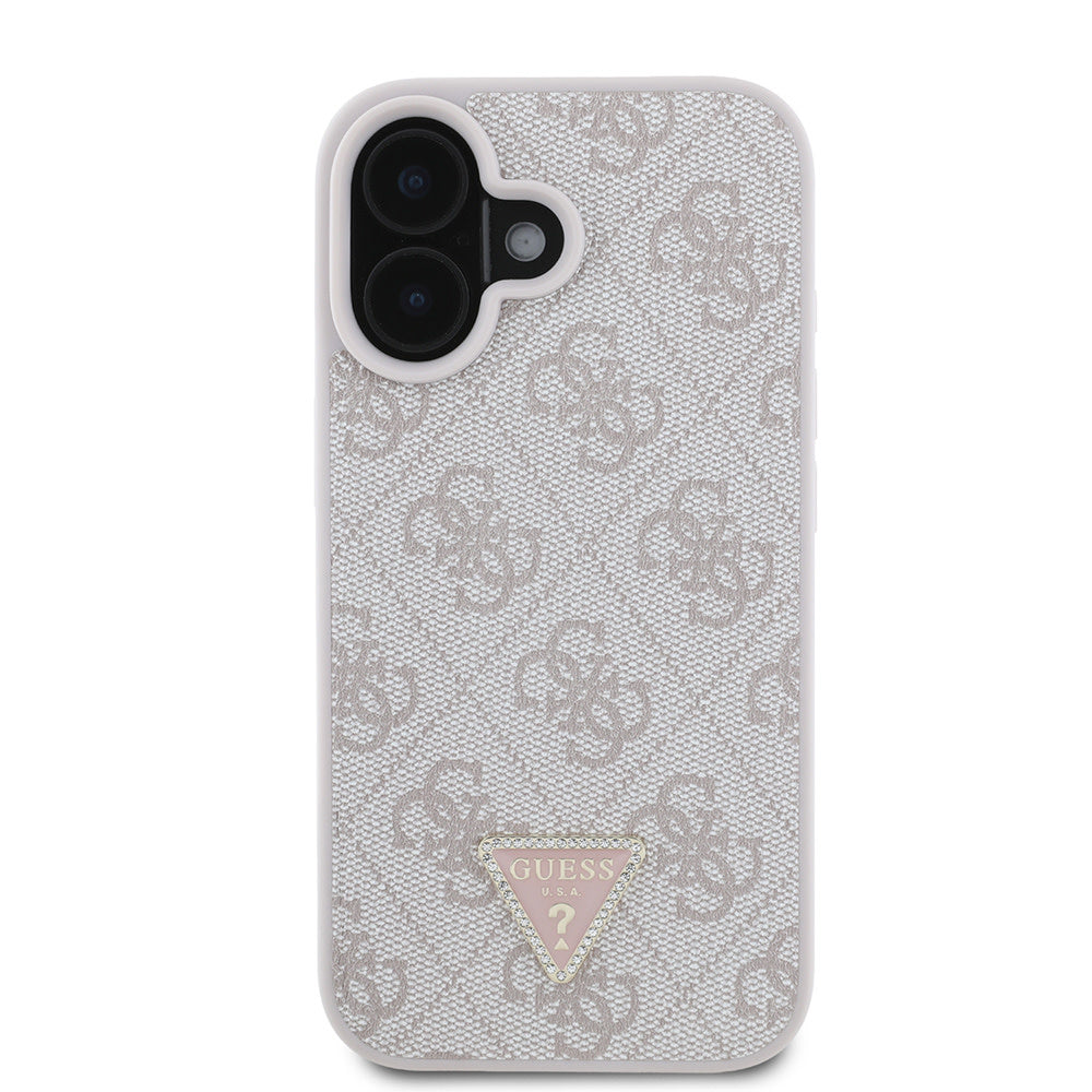 Guess iPhone 16 Backcover hoesje Magsafe IML crossbody cord - Roze-Hoesjes-Ilumina Benelux