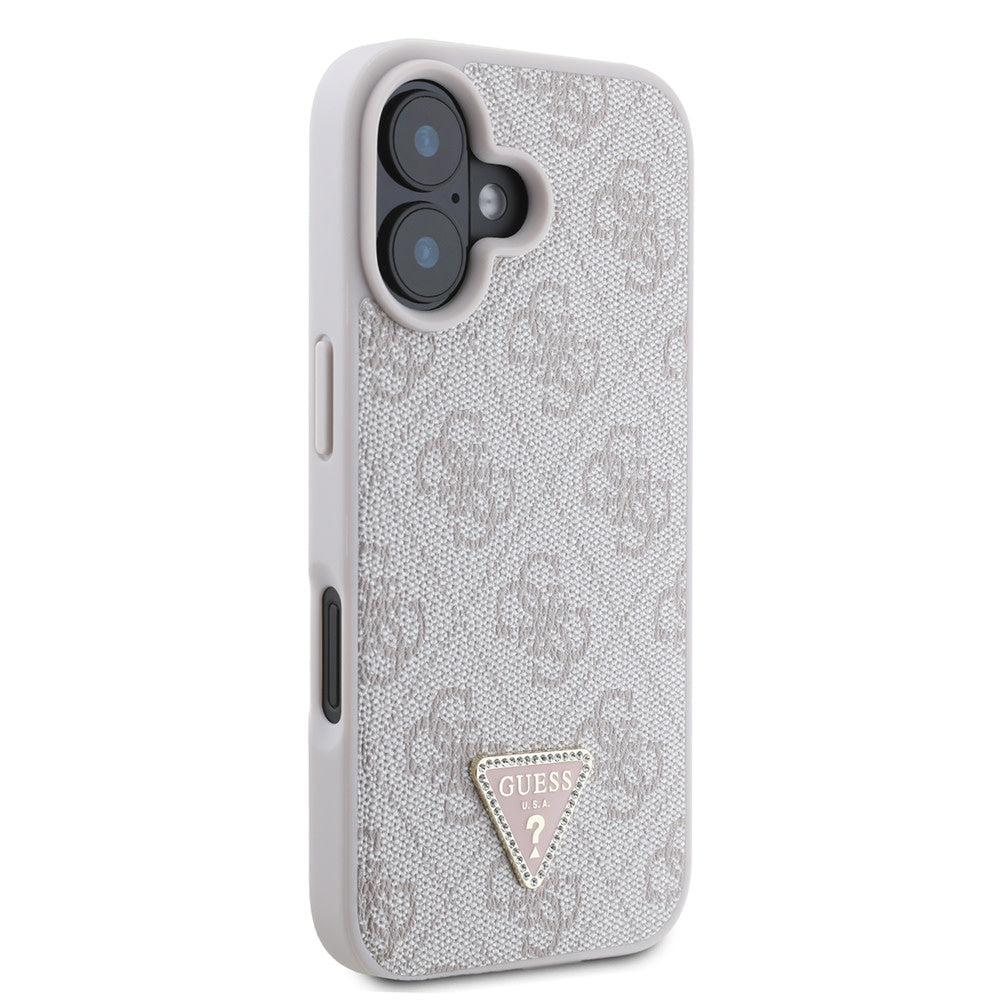 Guess iPhone 16 Backcover hoesje Magsafe IML crossbody cord - Roze-Hoesjes-Ilumina Benelux