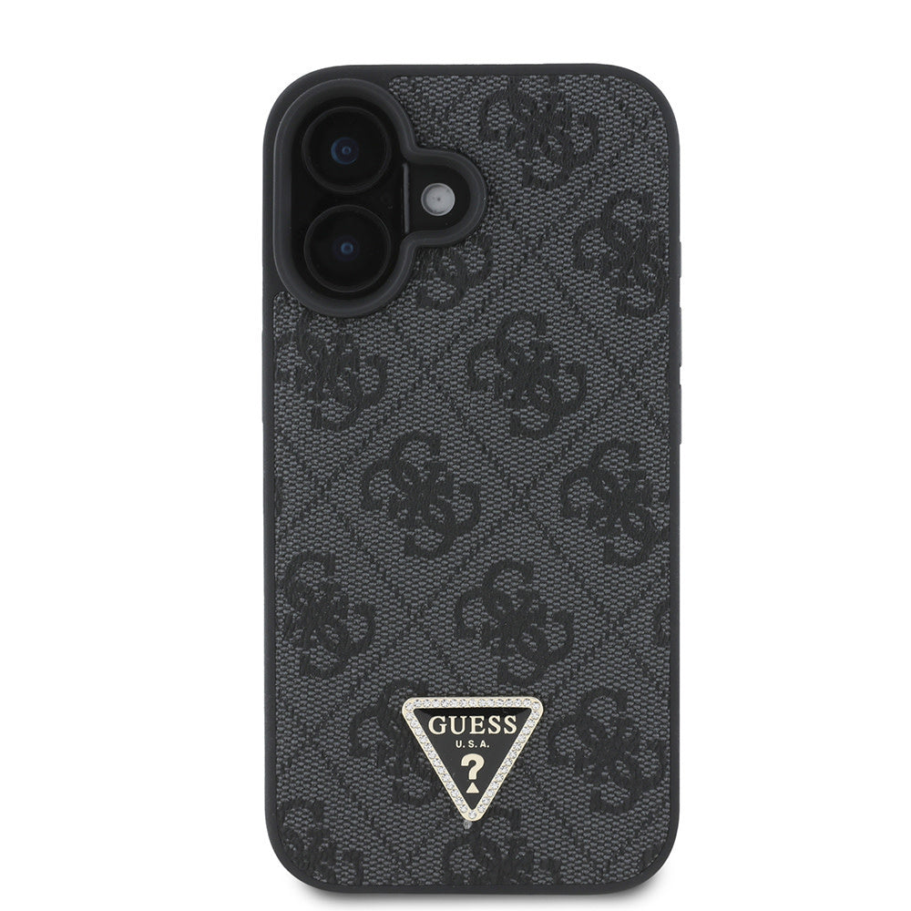 Guess iPhone 16 Backcover hoesje Magsafe IML crossbody cord - Zwart-Hoesjes-Ilumina Benelux