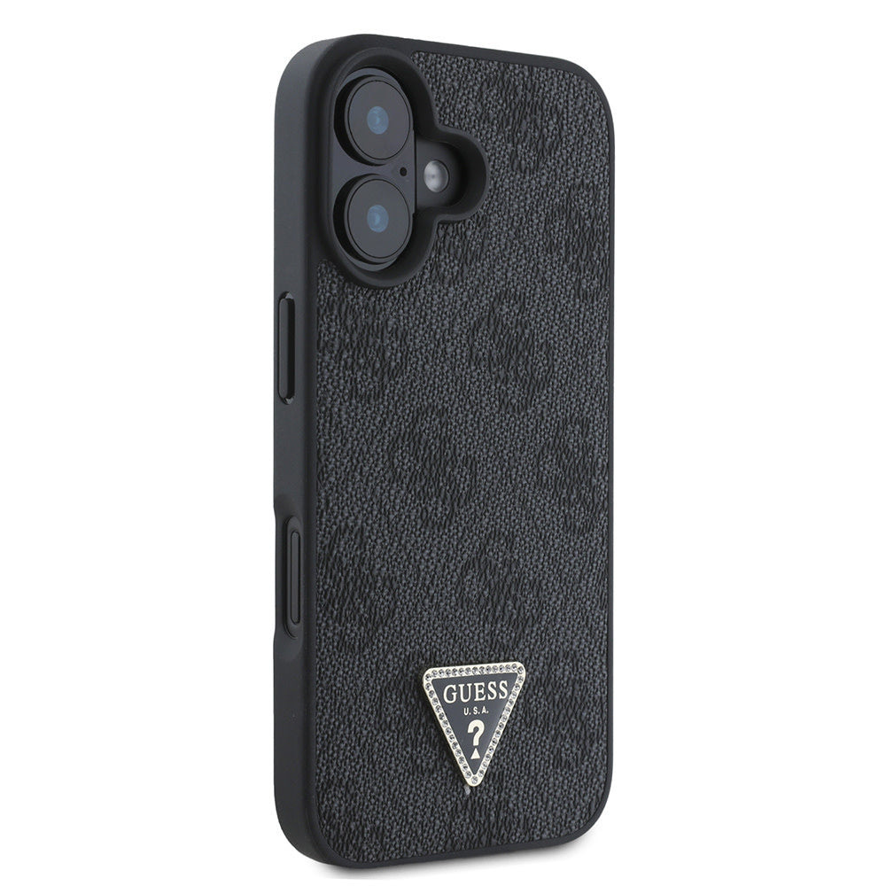 Guess iPhone 16 Backcover hoesje Magsafe IML crossbody cord - Zwart-Hoesjes-Ilumina Benelux