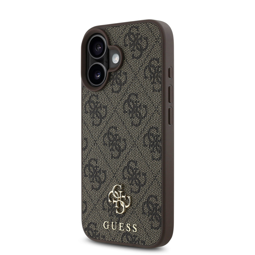 Guess iPhone 16 Backcover hoesje Magsafe PU 4G - Bruin-Hoesjes-Ilumina Benelux