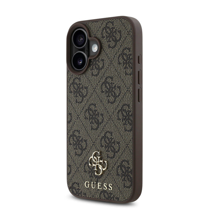 Guess iPhone 16 Backcover hoesje Magsafe PU 4G - Bruin-Hoesjes-Ilumina Benelux