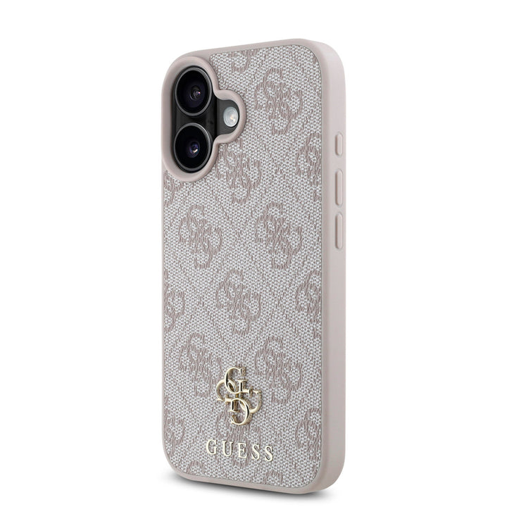 Guess iPhone 16 Backcover hoesje Magsafe PU 4G - Roze-Hoesjes-Ilumina Benelux