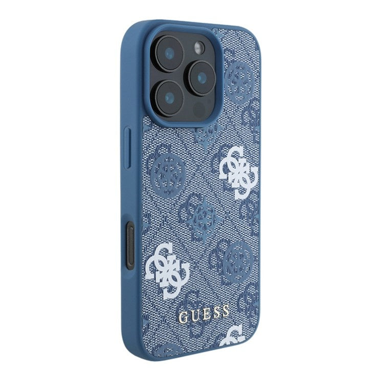 Guess iPhone 16 Backcover hoesje Magsafe - Peony on 4G - Blauw-Hoesjes-Ilumina Benelux