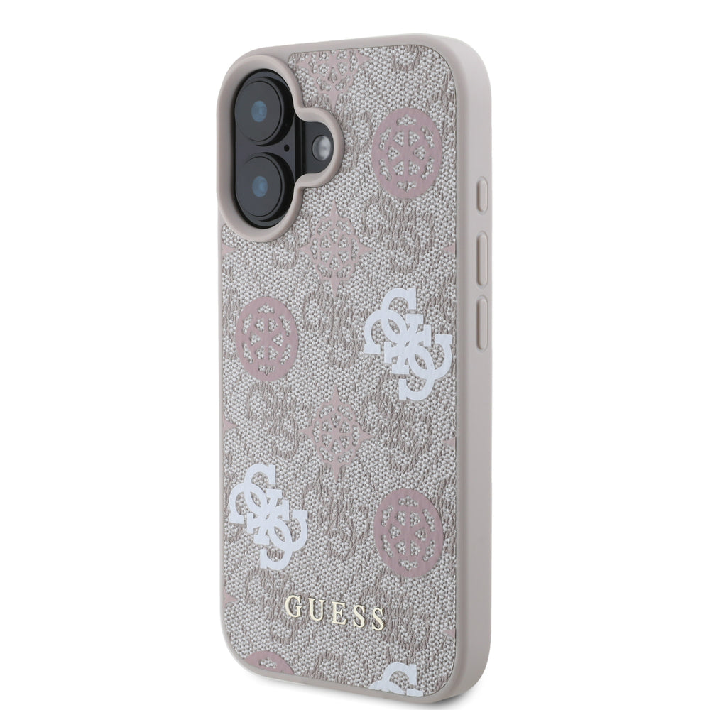 Guess iPhone 16 Backcover hoesje Magsafe - Peony on 4G - Roze-Hoesjes-Ilumina Benelux