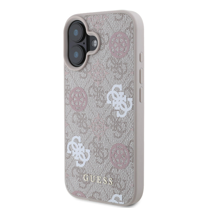 Guess iPhone 16 Backcover hoesje Magsafe - Peony on 4G - Roze-Hoesjes-Ilumina Benelux