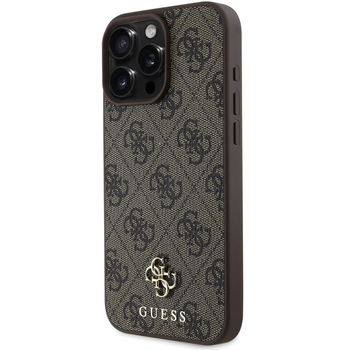 Guess iPhone 16 Pro Backcover hoesje Magsafe 4G Small - Bruin-Hoesjes-Ilumina Benelux