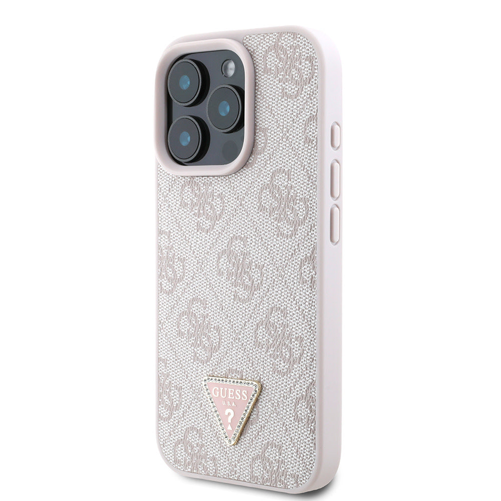 Guess iPhone 16 Pro Backcover hoesje Magsafe IML crossbody cord - Roze-Hoesjes-Ilumina Benelux