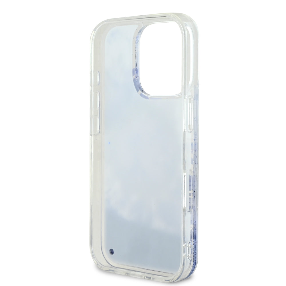 Guess iPhone 16 Pro Backcover hoesje Magsafe Liquid Glitter - Paars-Hoesjes-Ilumina Benelux
