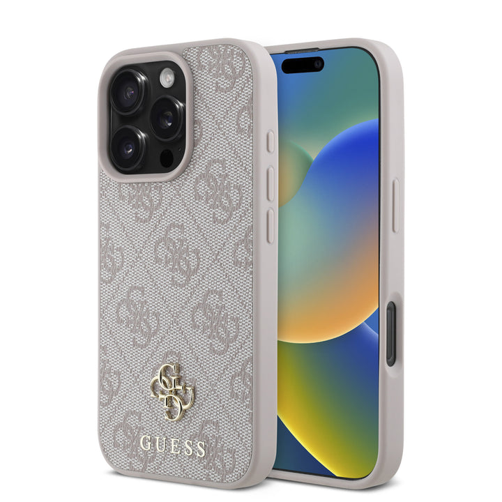 Guess iPhone 16 Pro Max Backcover hoesje Magsafe 4G Small - Roze-Hoesjes-Ilumina Benelux