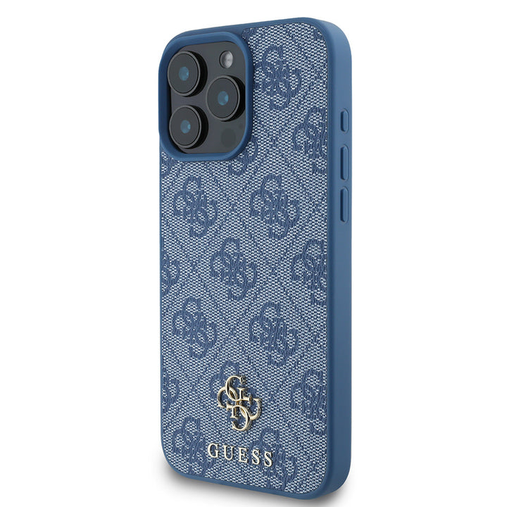 Guess iPhone 16 Pro Max Backcover hoesje Magsafe PU 4G - Blauw-Hoesjes-Ilumina Benelux
