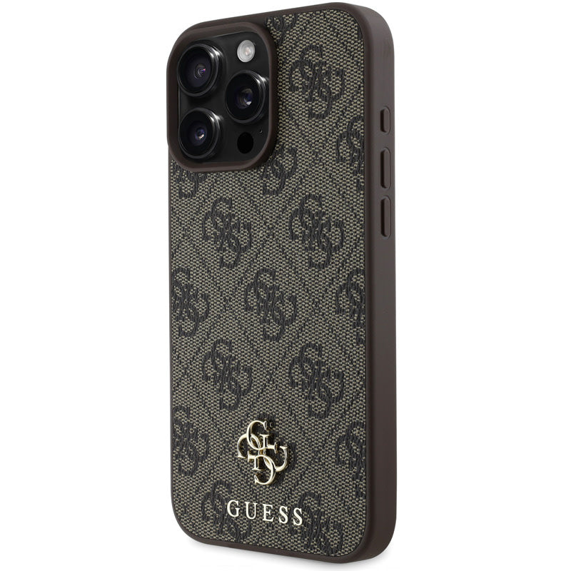 Guess iPhone 16 Pro Max Backcover hoesje Magsafe PU 4G - Bruin-Hoesjes-Ilumina Benelux
