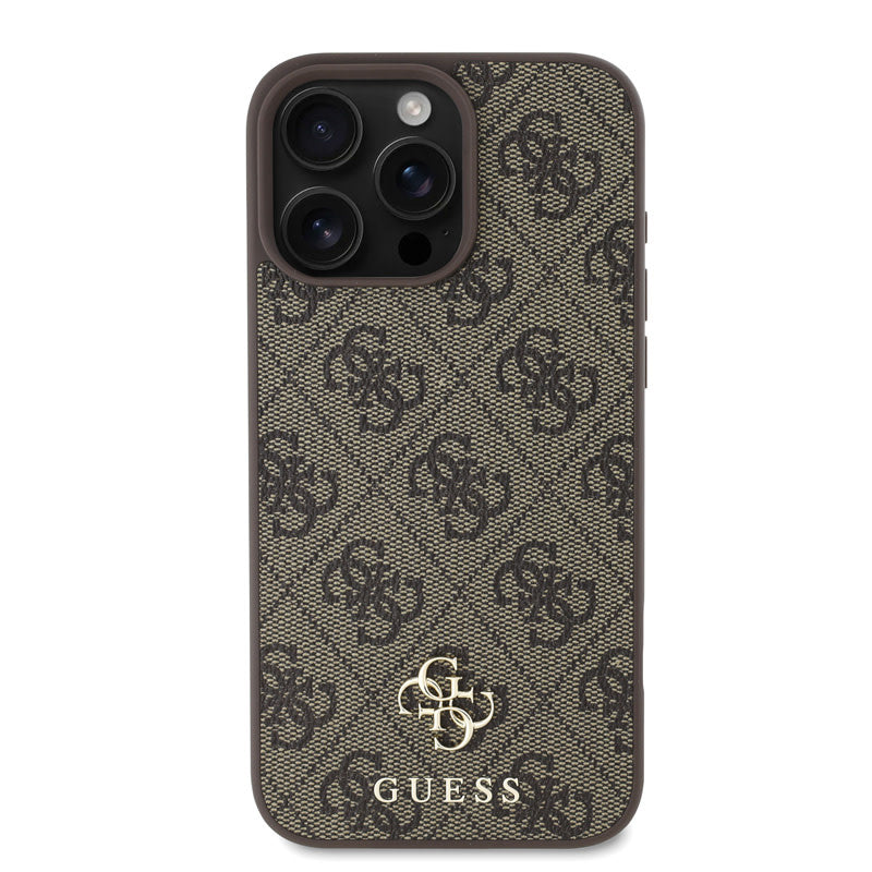 Guess iPhone 16 Pro Max Backcover hoesje Magsafe PU 4G - Bruin-Hoesjes-Ilumina Benelux