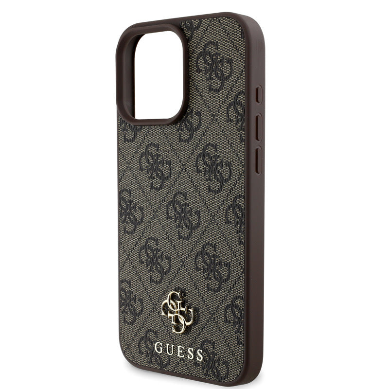 Guess iPhone 16 Pro Max Backcover hoesje Magsafe PU 4G - Bruin-Hoesjes-Ilumina Benelux