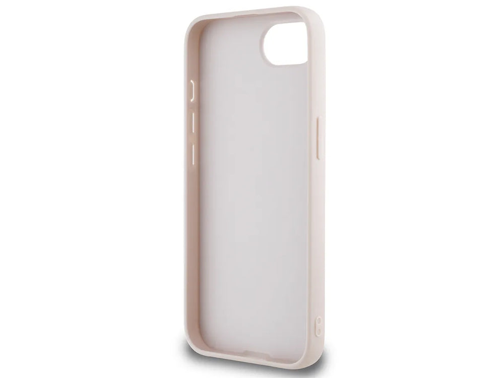 Guess iPhone 16e & 17e Backcover hoesje - 4G - Big Metal Logo - Roze-Hoesjes-Ilumina Benelux