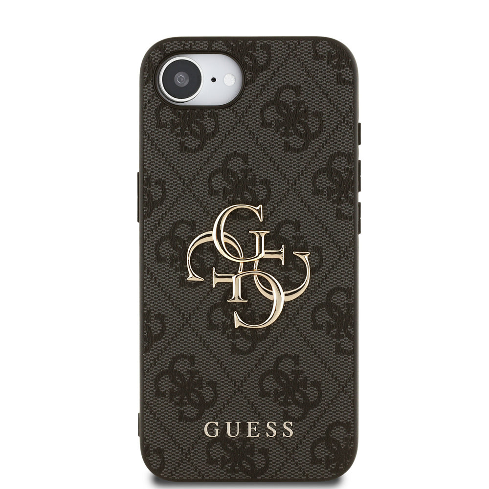 Guess iPhone 16e & 17e Backcover hoesje - 4G - Big Metal Logo - Zwart-Hoesjes-Ilumina Benelux