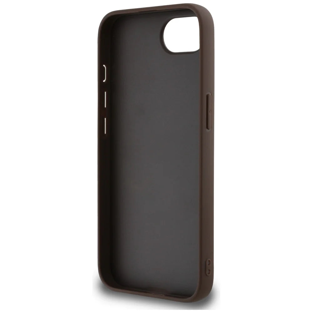 Guess iPhone 16e & 17e Backcover hoesje - 4G Charm - Bruin-Hoesjes-Ilumina Benelux
