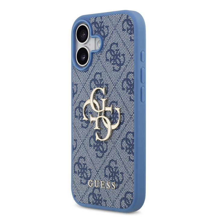 Guess iPhone 17 Backcover hoesje - 4G - Big Metal Logo - Blauw-Hoesjes-Ilumina Benelux