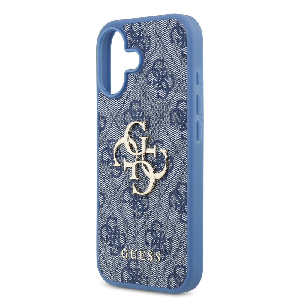 Guess iPhone 17 Backcover hoesje - 4G - Big Metal Logo - Blauw-Hoesjes-Ilumina Benelux