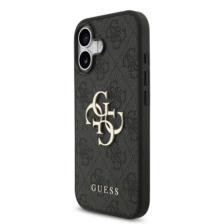 Guess iPhone 17 Backcover hoesje - 4G - Big Metal Logo - Zwart-Hoesjes-Ilumina Benelux