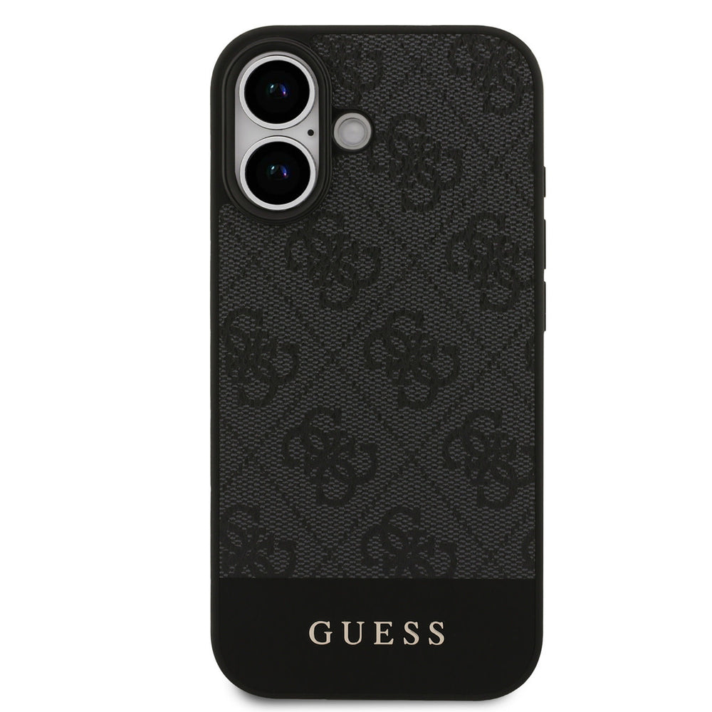 Guess iPhone 17 Backcover hoesje - 4G Bottom Stripe - Grijs-Hoesjes-Ilumina Benelux
