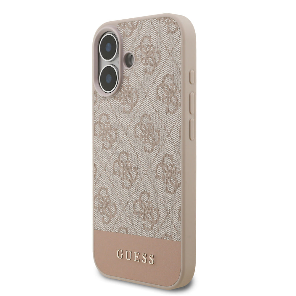 Guess iPhone 17 Backcover hoesje - 4G Bottom Stripe - Roze-Hoesjes-Ilumina Benelux