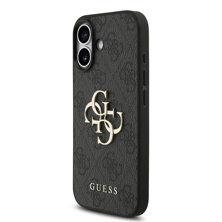 Guess iPhone 17 Backcover hoesje - MagSafe - 4G Classic Logo With Strap - Zwart-Hoesjes-Ilumina Benelux