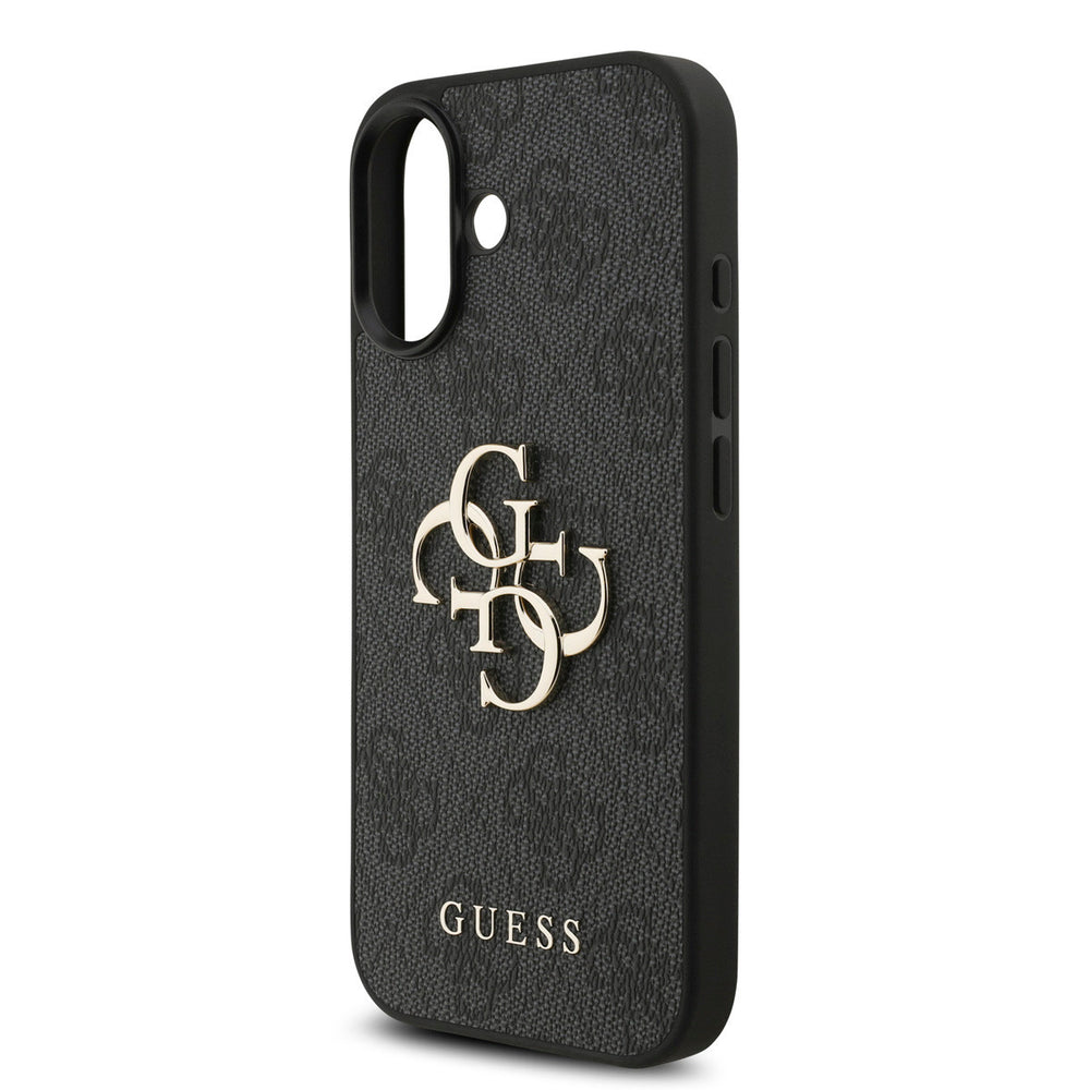 Guess iPhone 17 Backcover hoesje - MagSafe - 4G Classic Logo With Strap - Zwart-Hoesjes-Ilumina Benelux