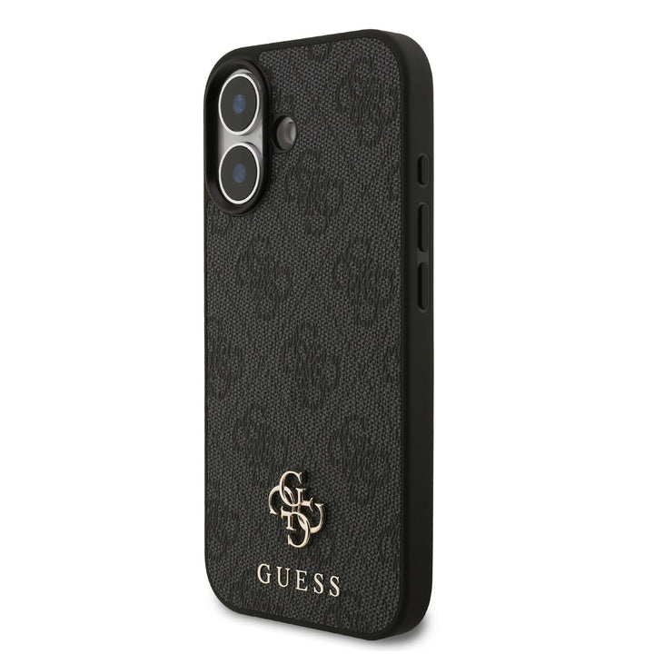 Guess iPhone 17 Backcover hoesje - MagSafe - Small 4G & Classic Metal Logo - Zwart-Hoesjes-Ilumina Benelux